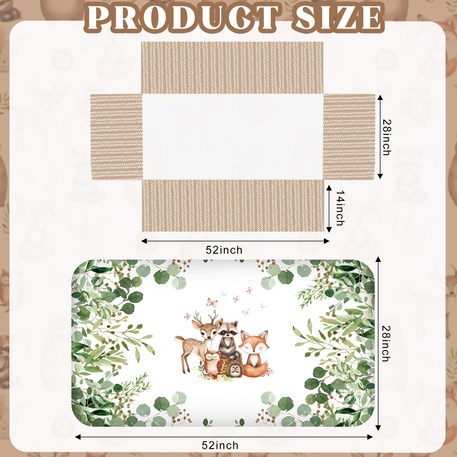 Hahafelt safari crib fitted sheet demonstrates soft, breathable comfort for baby.