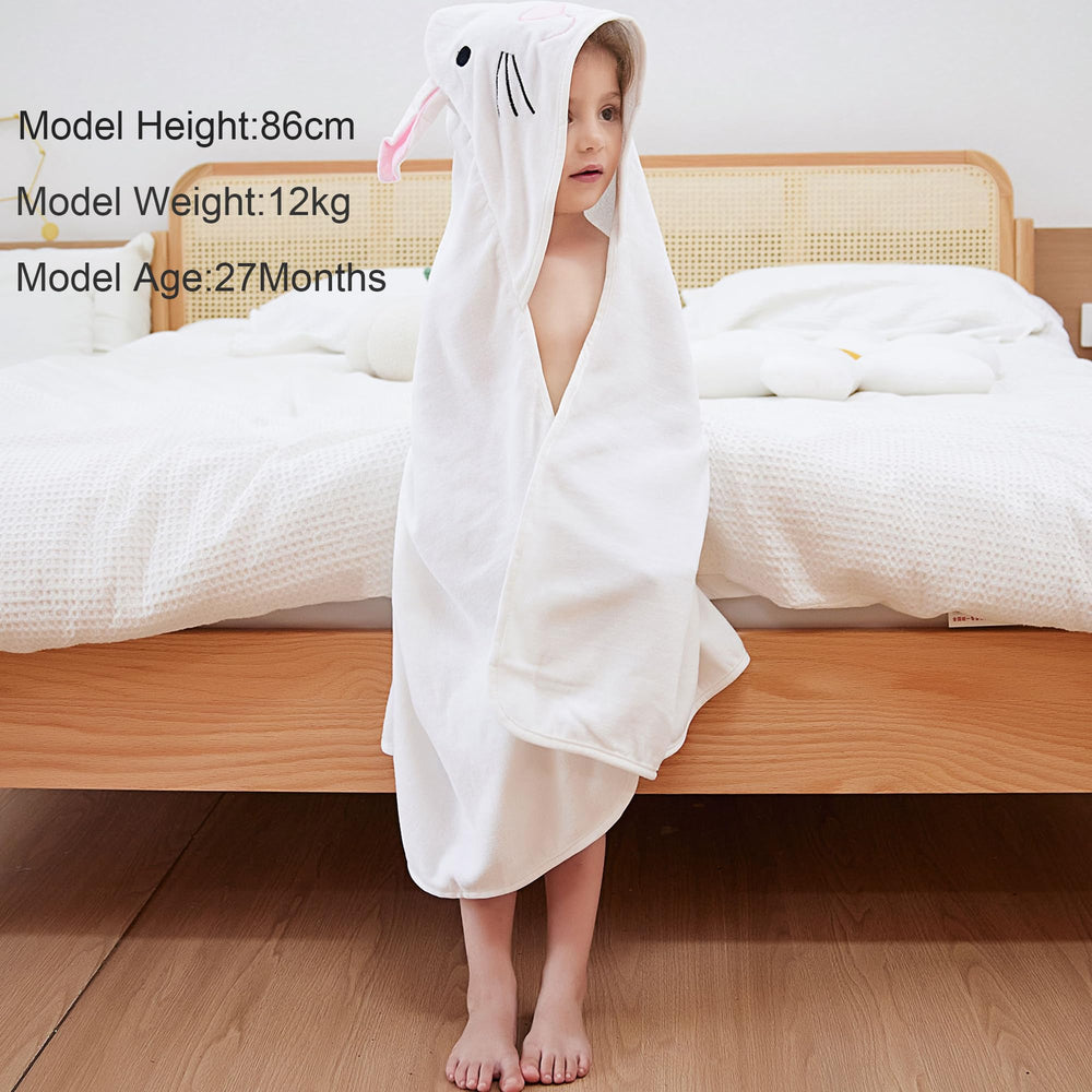 HAHASHOW Owl hooded towel—cute 3D design makes bath time enjoyable.