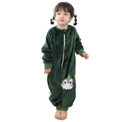 HAHASHOW baby sleeping sack with feet in green offers cozy warmth during sleep