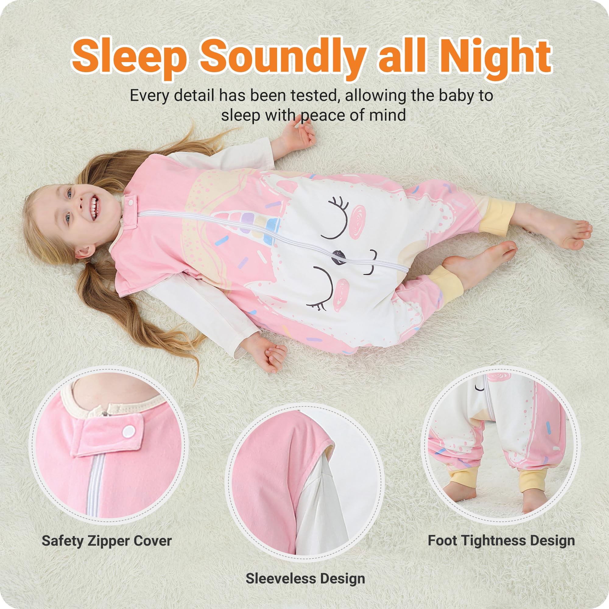 HAHASHOW early walker sleeping sack supports active toddlers