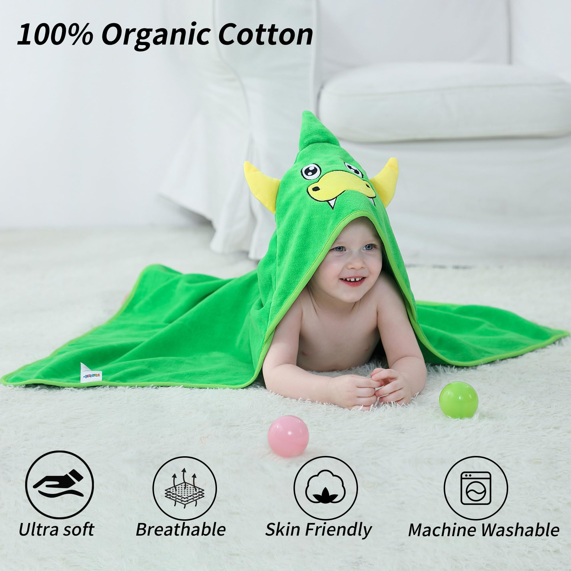 HAHASHOW towel doubles as a cozy blanket after baths.