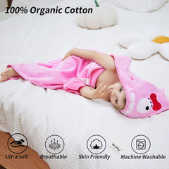 HAHASHOW large 35x35 inch towel wraps newborn to toddler