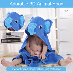 HAHASHOW large 35x35 towel wraps securely after bath for growing child