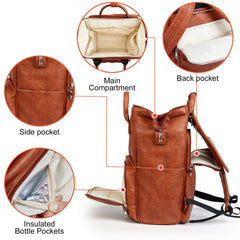 Hahasole interior layout with multiple pockets for organized baby gear.