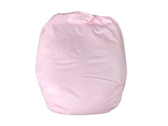 Haian AIO diaper in pink, front close-up highlighting soft flannel interior for comfort.