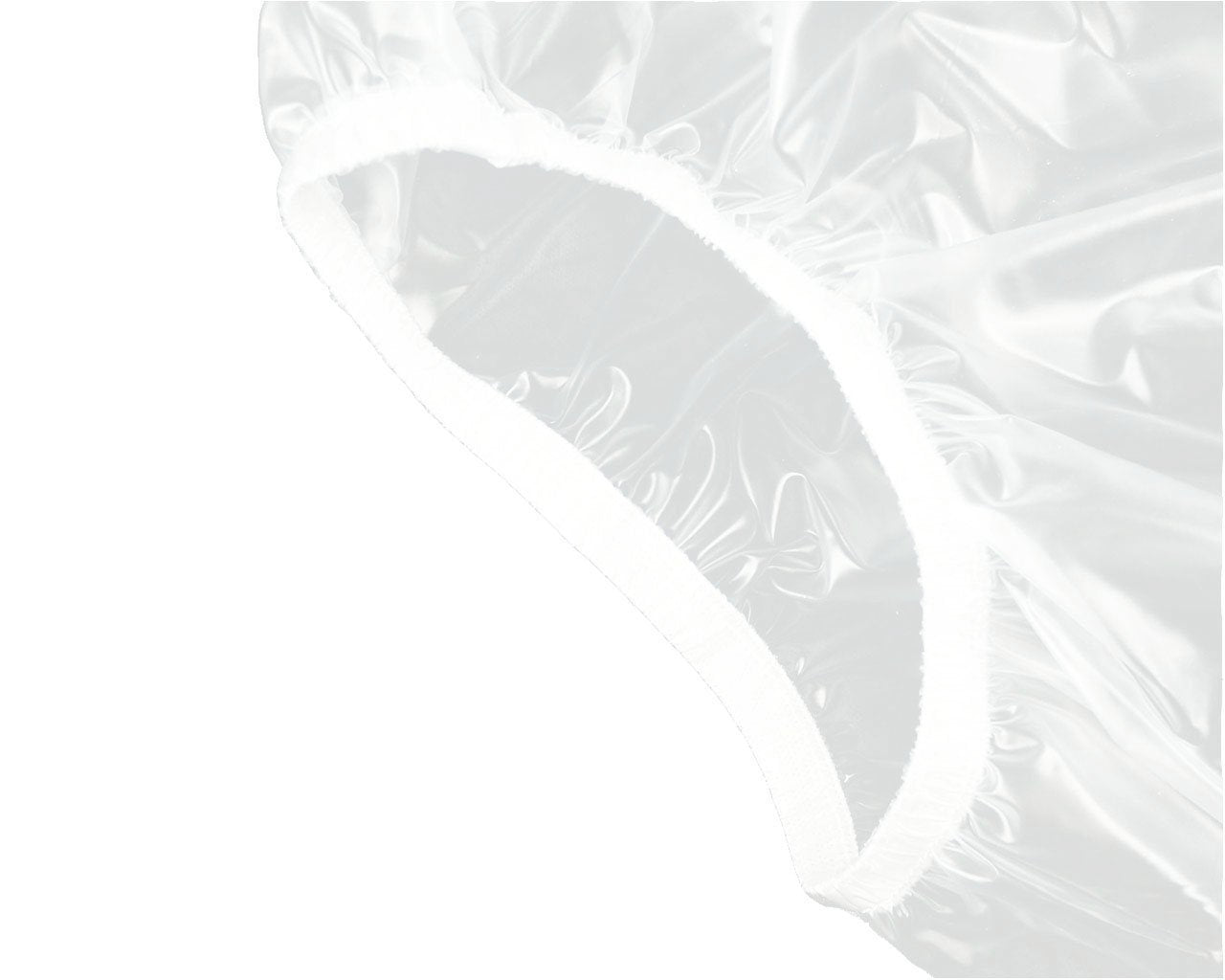 Front opening leg design accommodates different diaper types and pads.