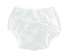 Haian PVC pants with loose crotch design for thick diapers or pads.