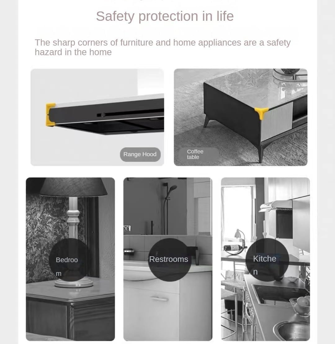 HAILANA gray corner guards with an L-shaped design absorbing impact