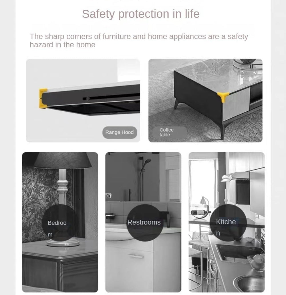 HAILANA gray corner guards with an L-shaped design absorbing impact