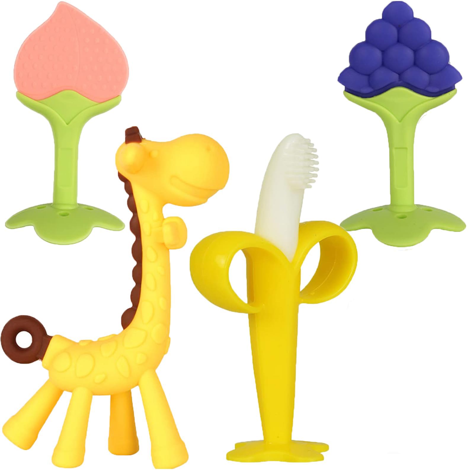HAILI XMGQ banana teether easing gums with bright colors