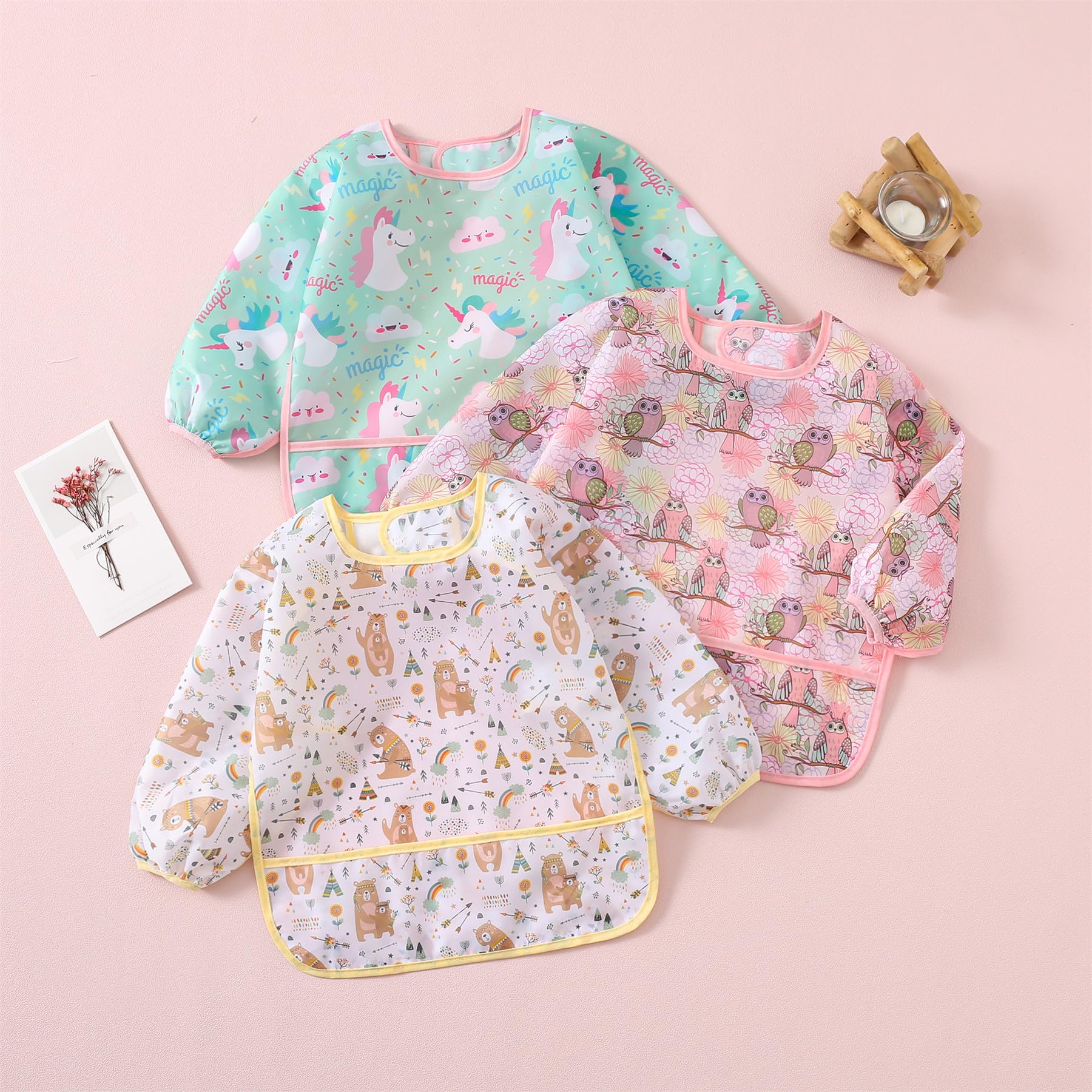 HaimoBurg bibs are easy to clean and quick to rinse or machine wash