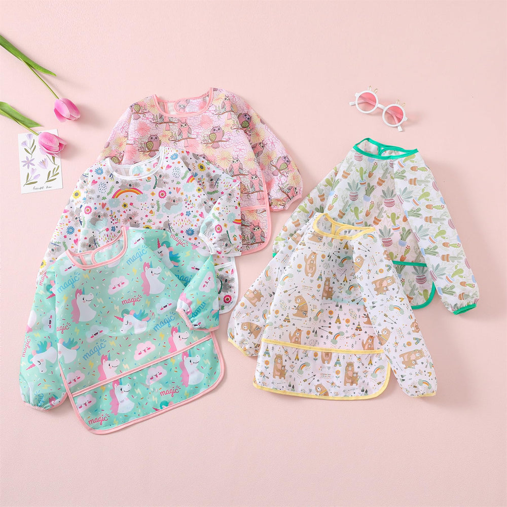 HaimoBurg multipack baby bibs for everyday meals and messy practice