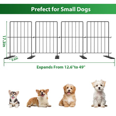 HAITRAL dog gate with foldable iron base provides sturdy support