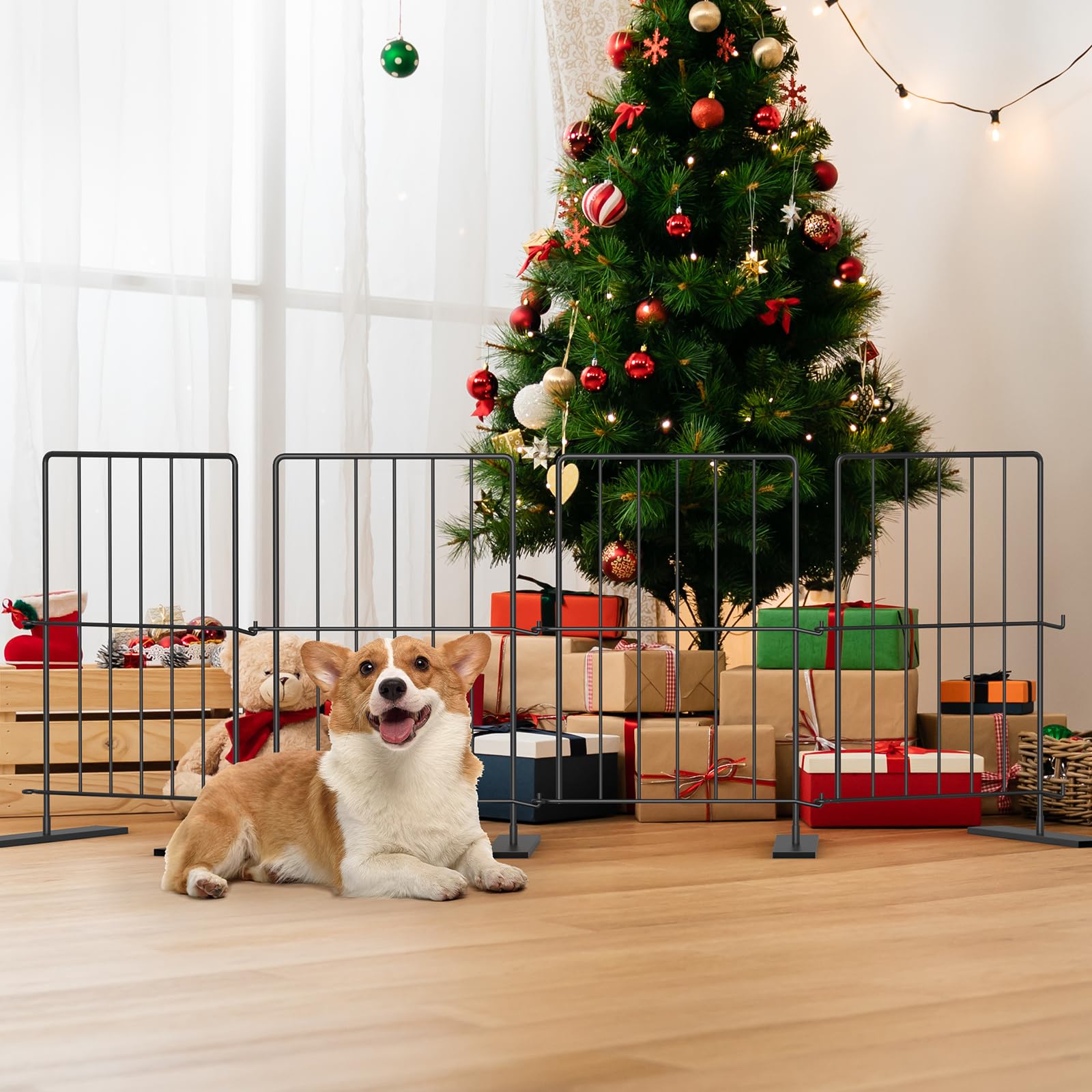 HAITRAL indoor outdoor gate creates a safe pet zone