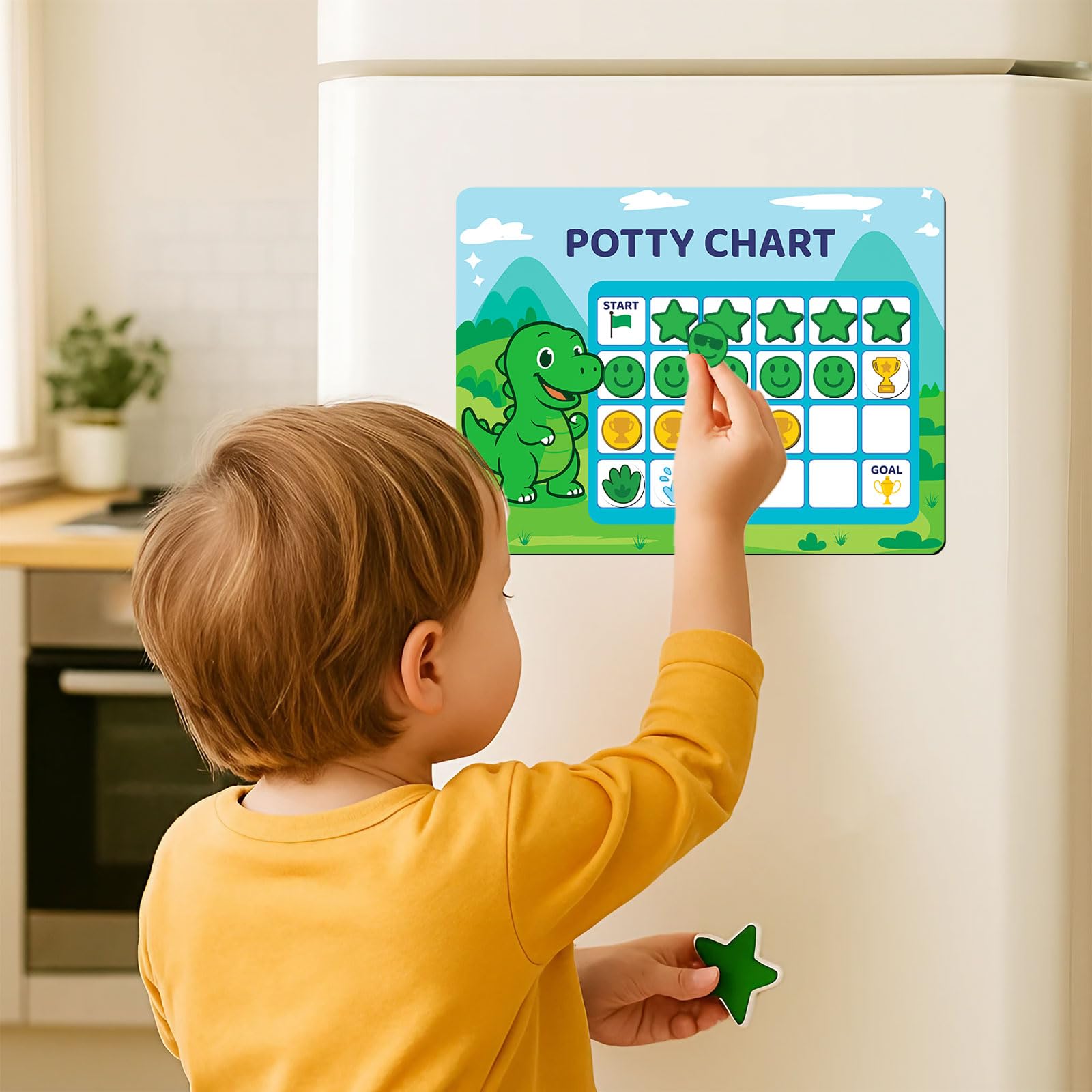 HAJOROM Reusable magnets pack enables multiple training cycles for siblings.