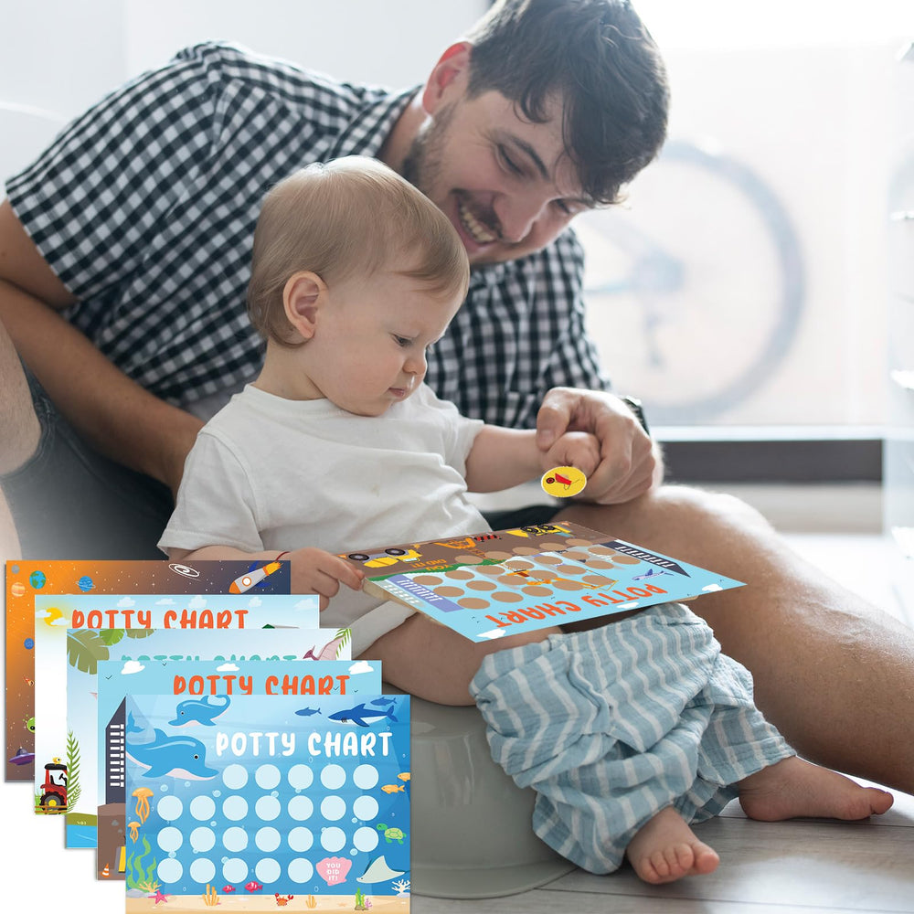 HAJOROM reward stickers to celebrate completed potty-training steps.