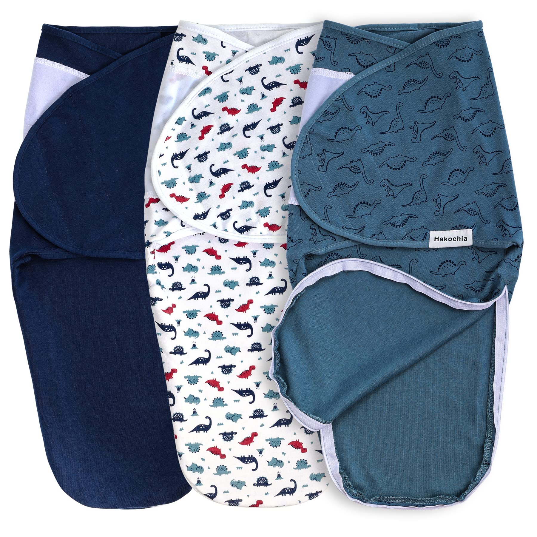 Hakochia baby swaddle with zipper closure for quick diaper changes.