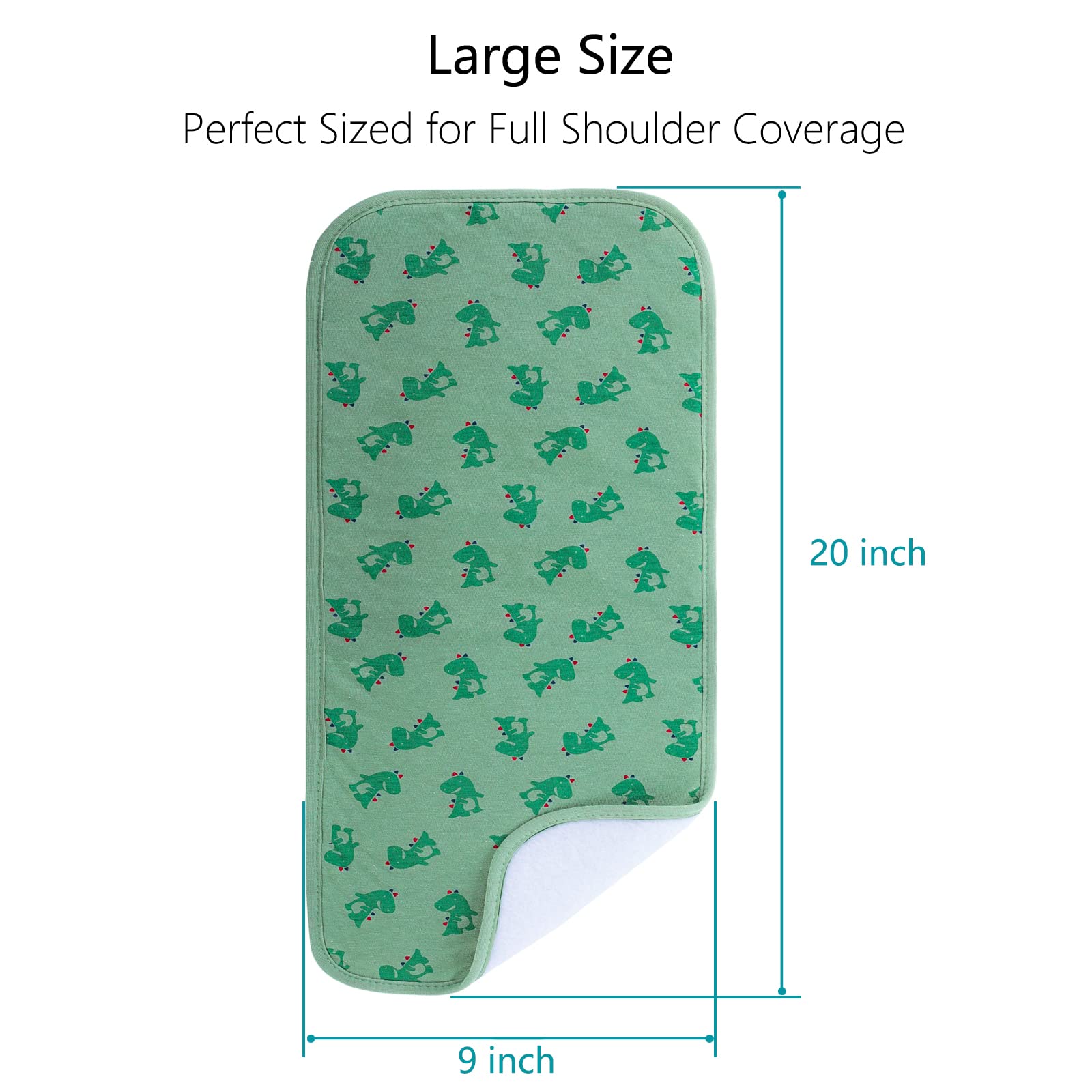 Hakochia burp cloths absorbent cotton weave for quick spit-up cleanup