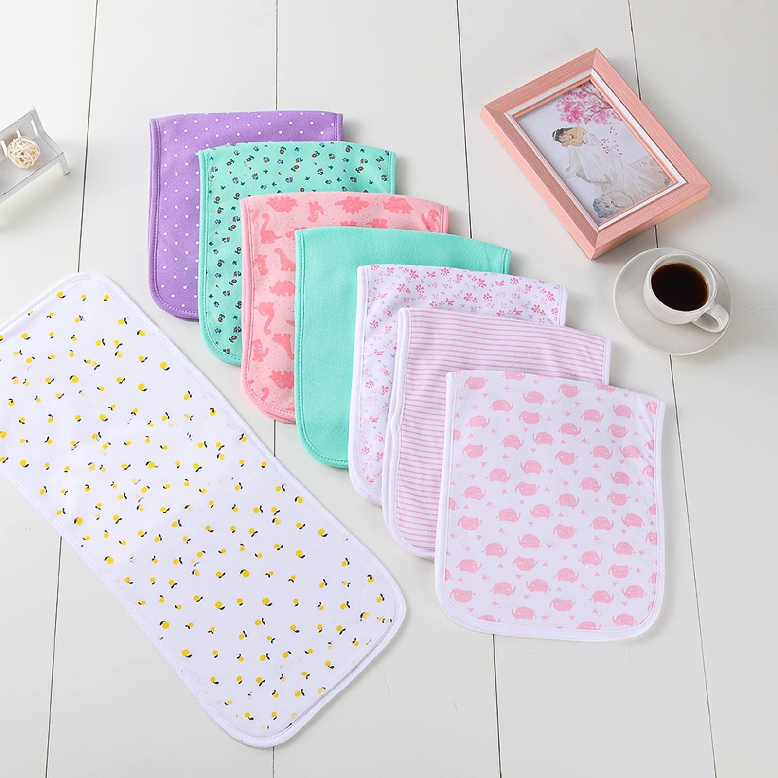Hakochia burp cloths machine washable for easy care