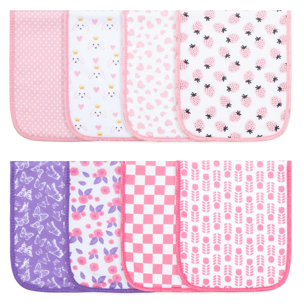 Hakochia organic cotton burp cloths in large size for newborn comfort and coverage