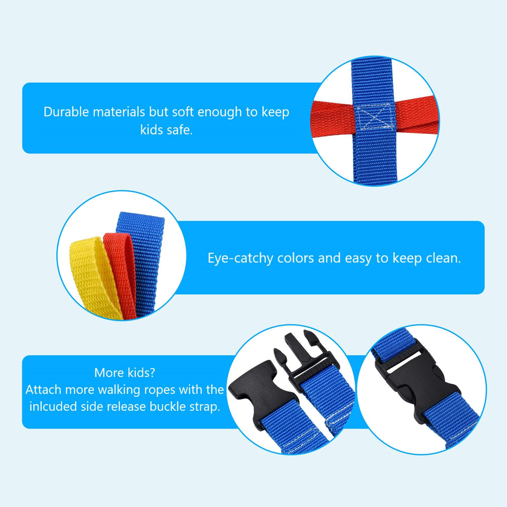 Haktoys expandable rope option links for larger groups.