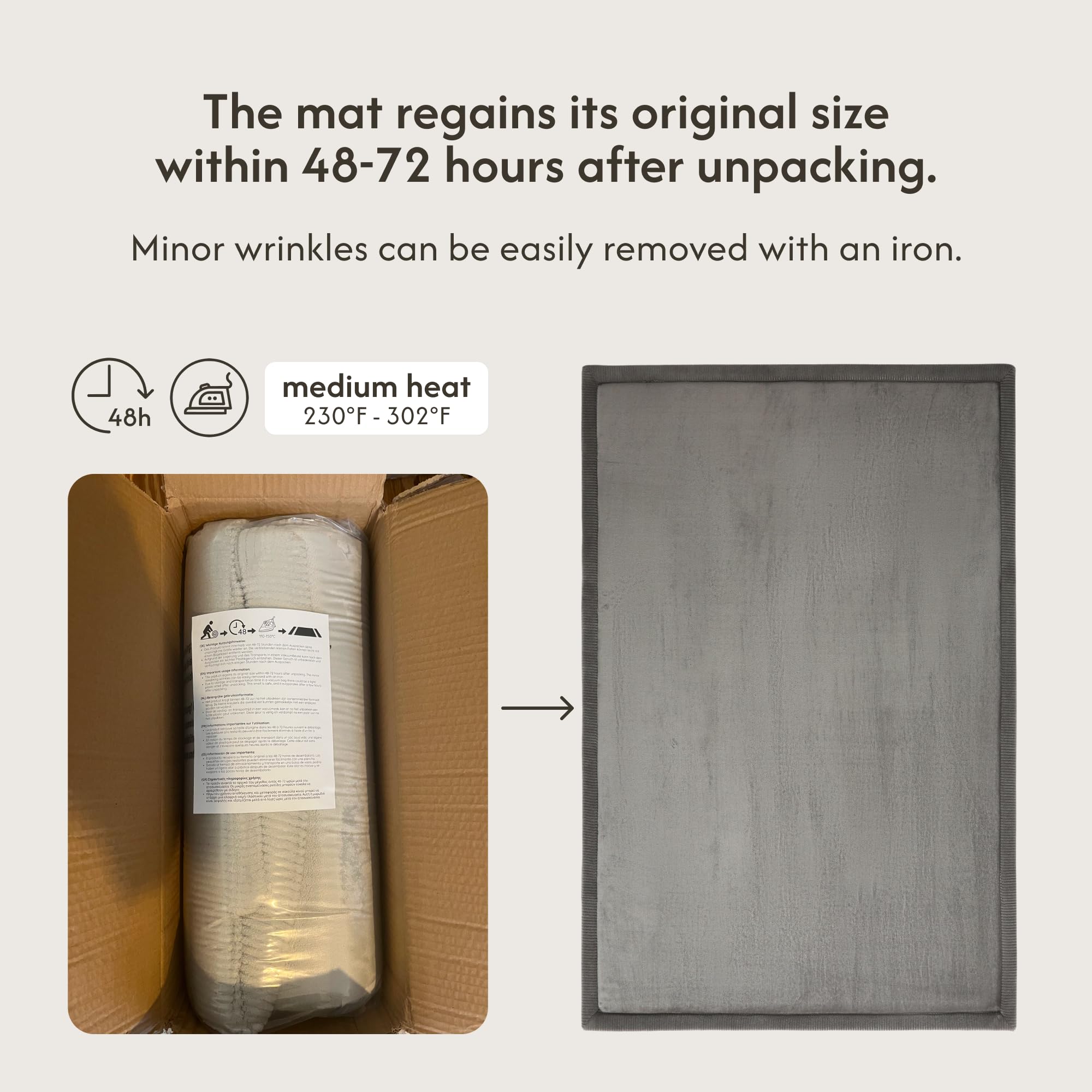 Hakuna Matte CloudSoft easy-cleaning design enables simple wipe-downs.