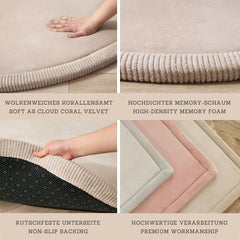 Hakuna Matte CloudSoft memory foam layer offers gentle support during crawling sessions.