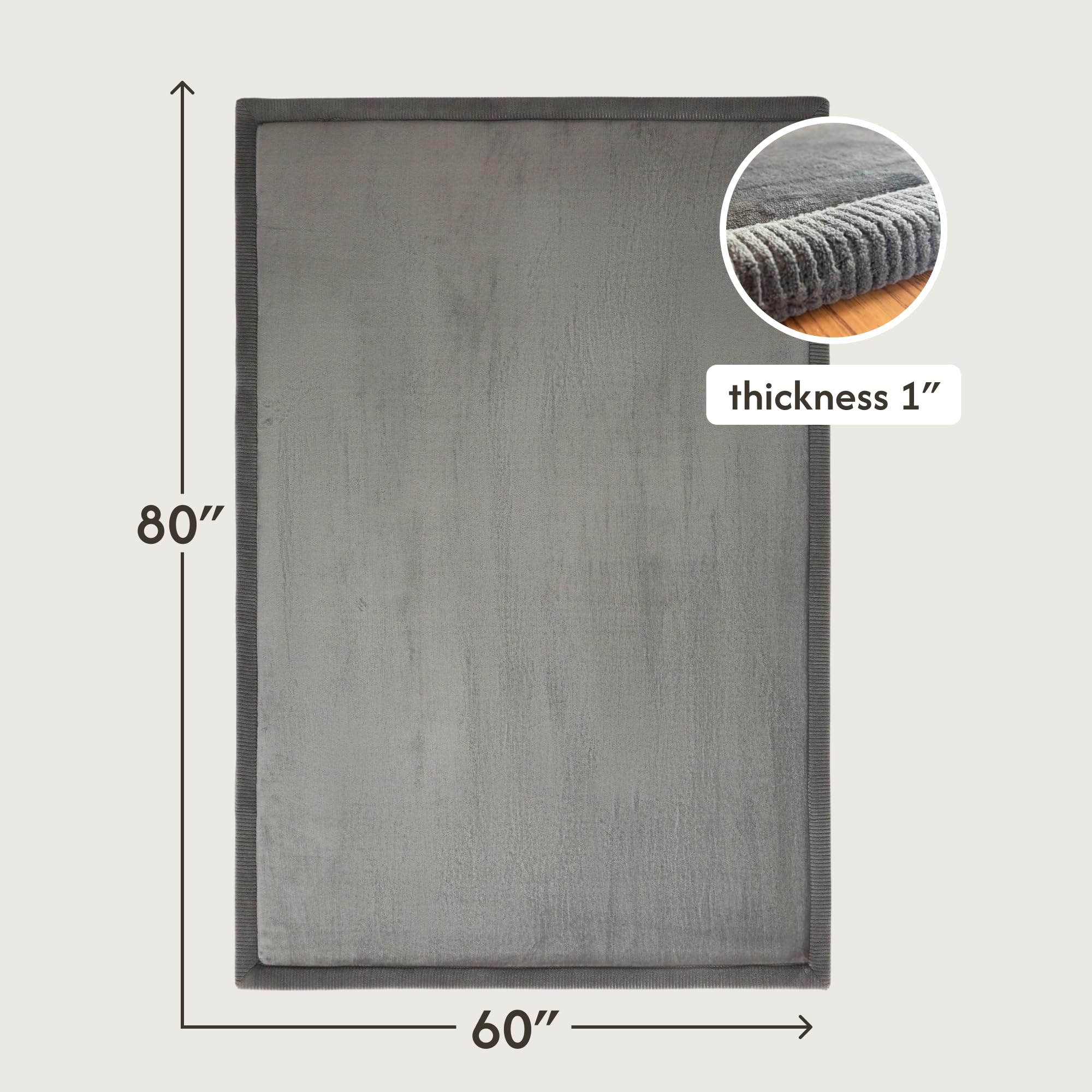Hakuna Matte CloudSoft memory foam core provides cushioned support for crawlers.