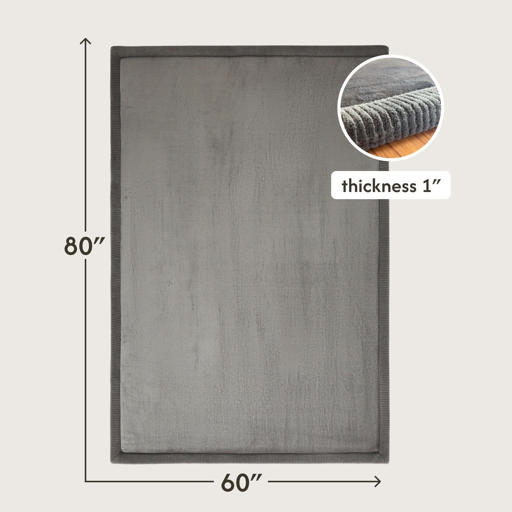 Hakuna Matte CloudSoft memory foam core provides cushioned support for crawlers.