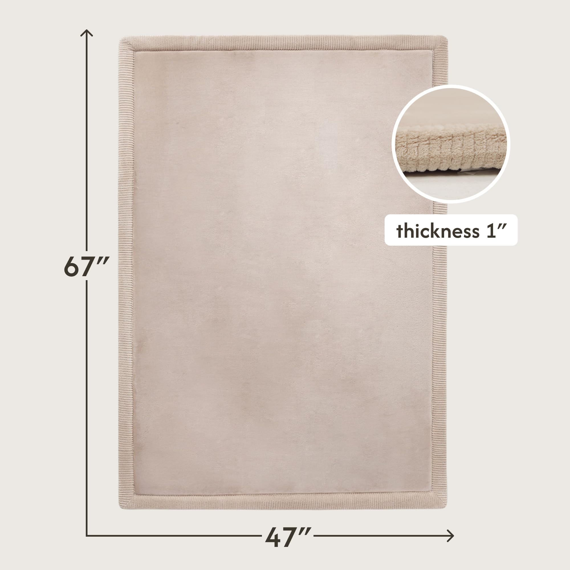 Hakuna Matte CloudSoft with memory foam core delivers cushioned crawls.