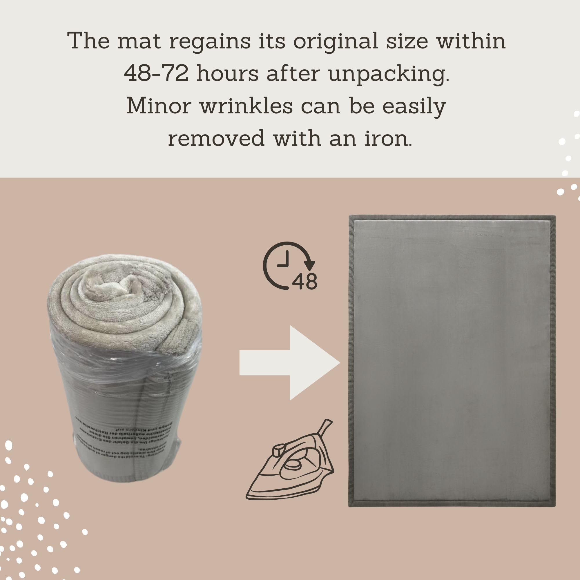 Hakuna Matte CloudSoft water-repellent finish keeps spills on the surface for easy cleanup.