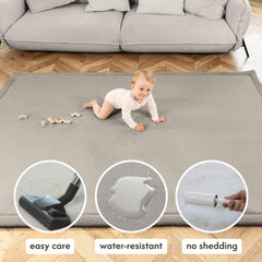 Hakuna Matte CloudSoft water-repellent finish helps spills stay on surface for quick cleanup.