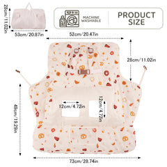 HALAA VAUVA baby cart cover soft-breathable dessert for a comfortable ride
