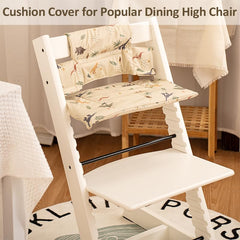 HALAA VAUVA dinosaur seat pad adds soft seating during dining.