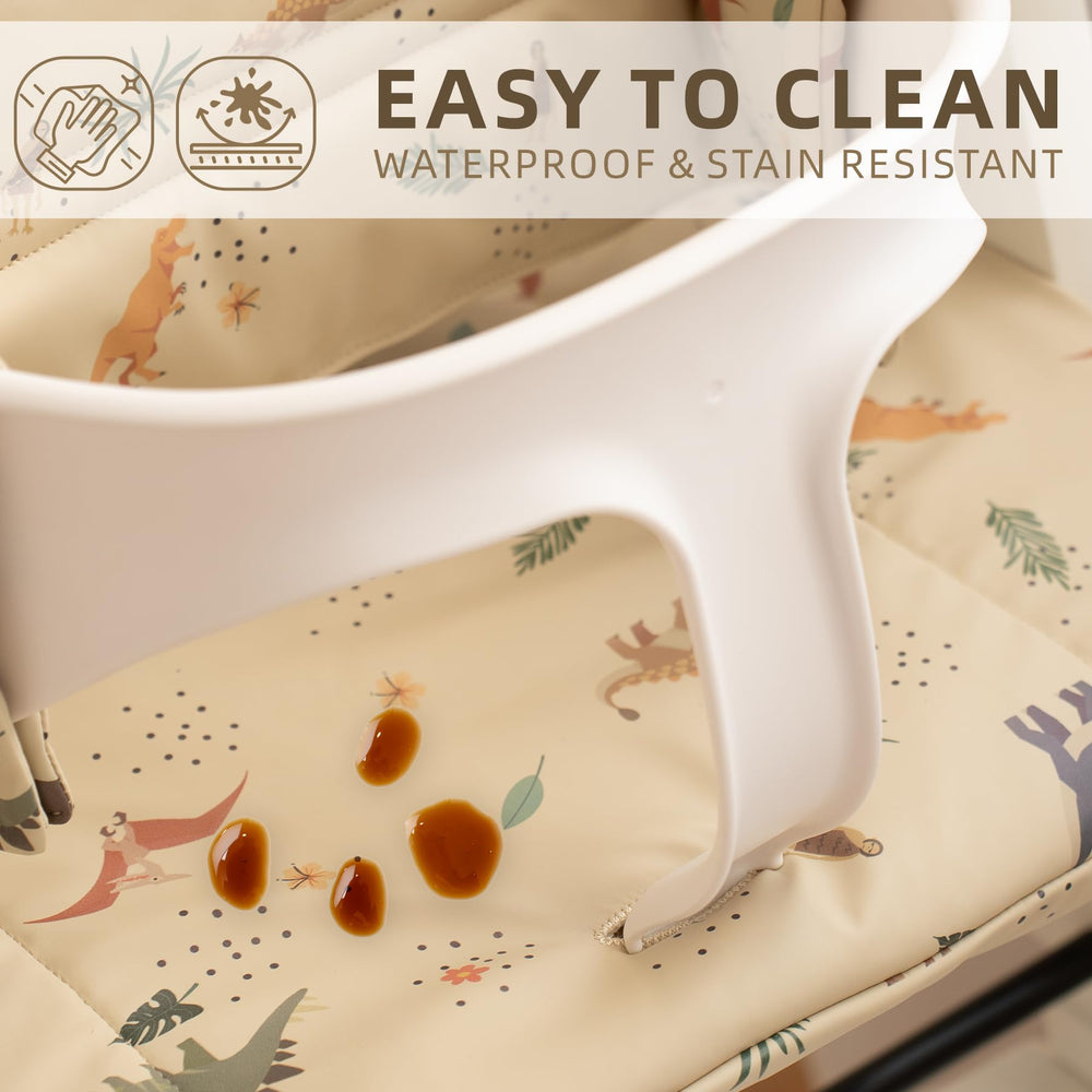 HALAA VAUVA easy-clean PU material wipes clean after meals