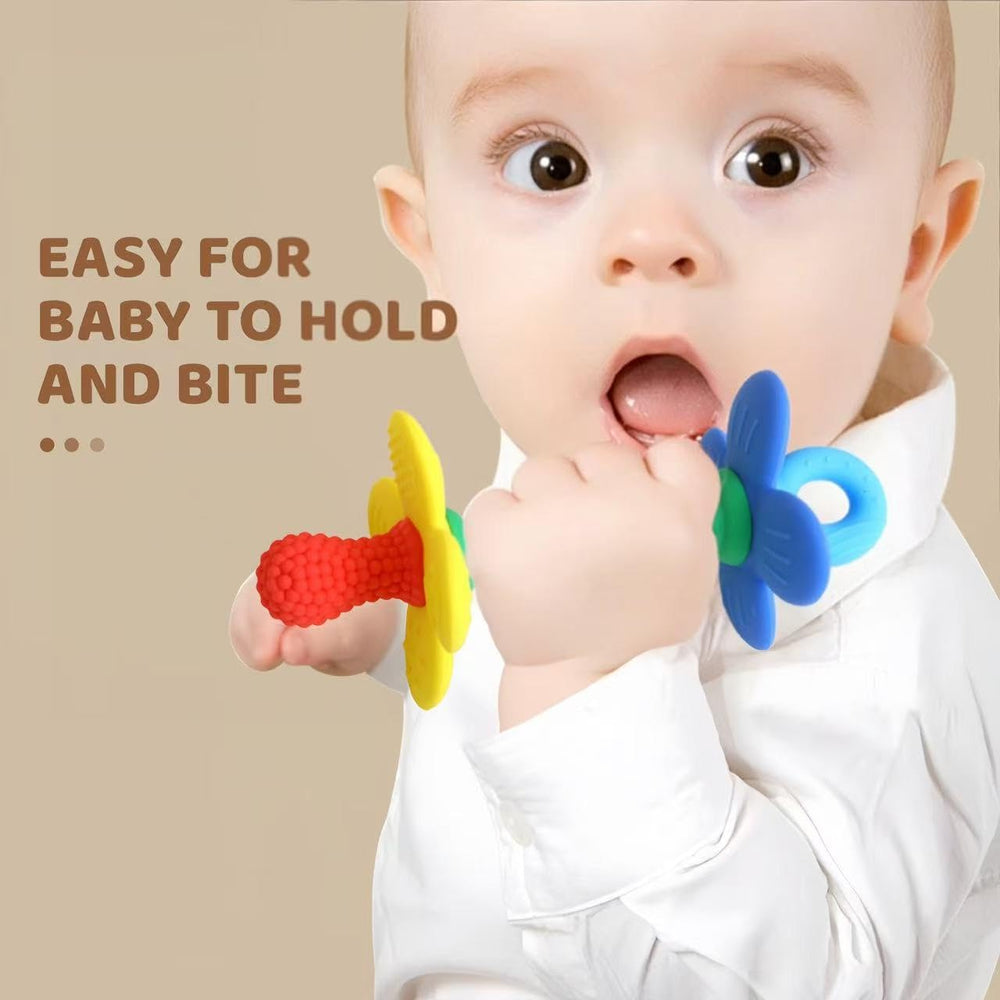 Dishwasher-safe teether stays hygienic with quick cleaning
