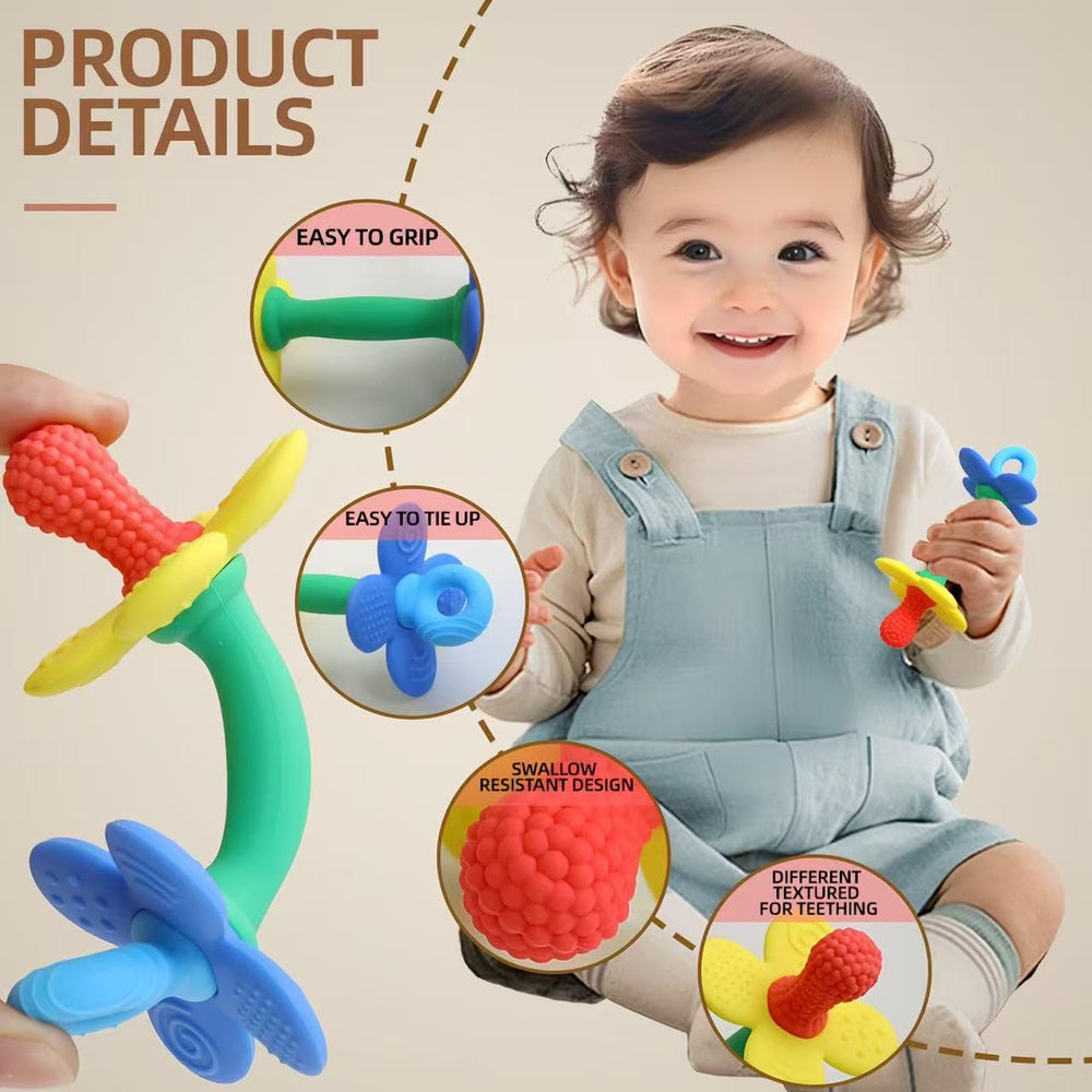 Lightweight design supports on-the-go teething sessions