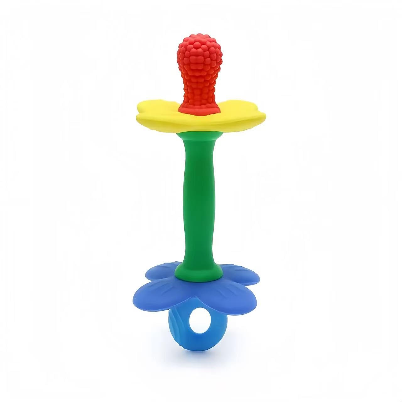 HALAA VAUVA baby teether with flower-petal texture for soothing gums