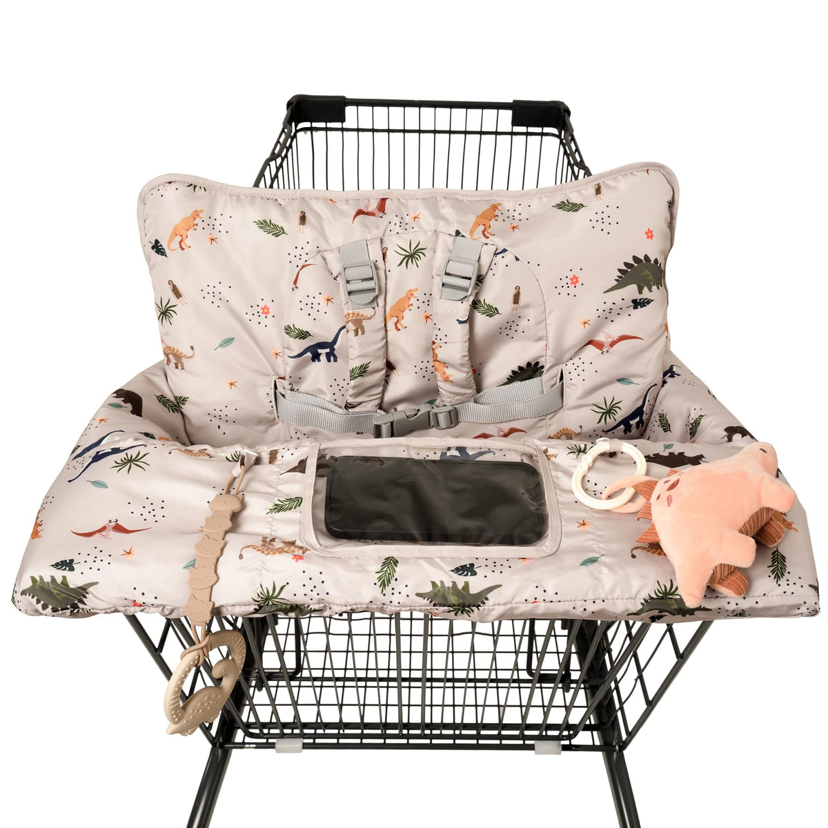 HALAA VAUVA cart cover in dinosaur pattern protecting baby from dirty surfaces