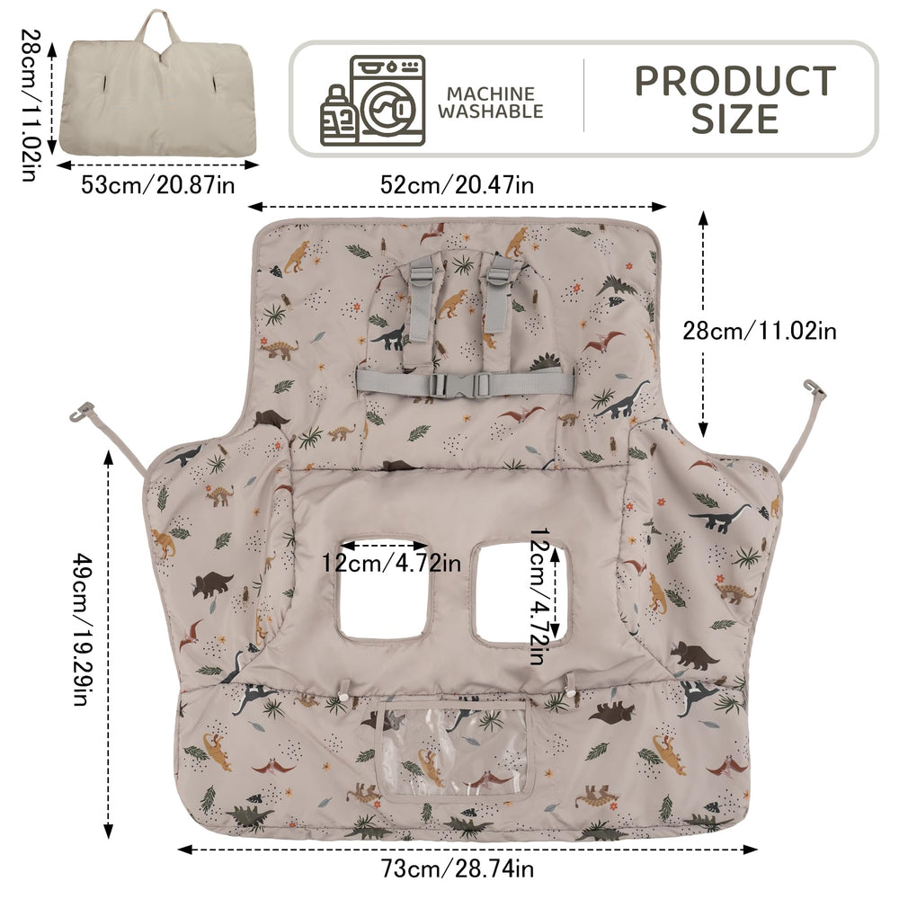 HALAA VAUVA cart cover folded into a compact storage bag for travel