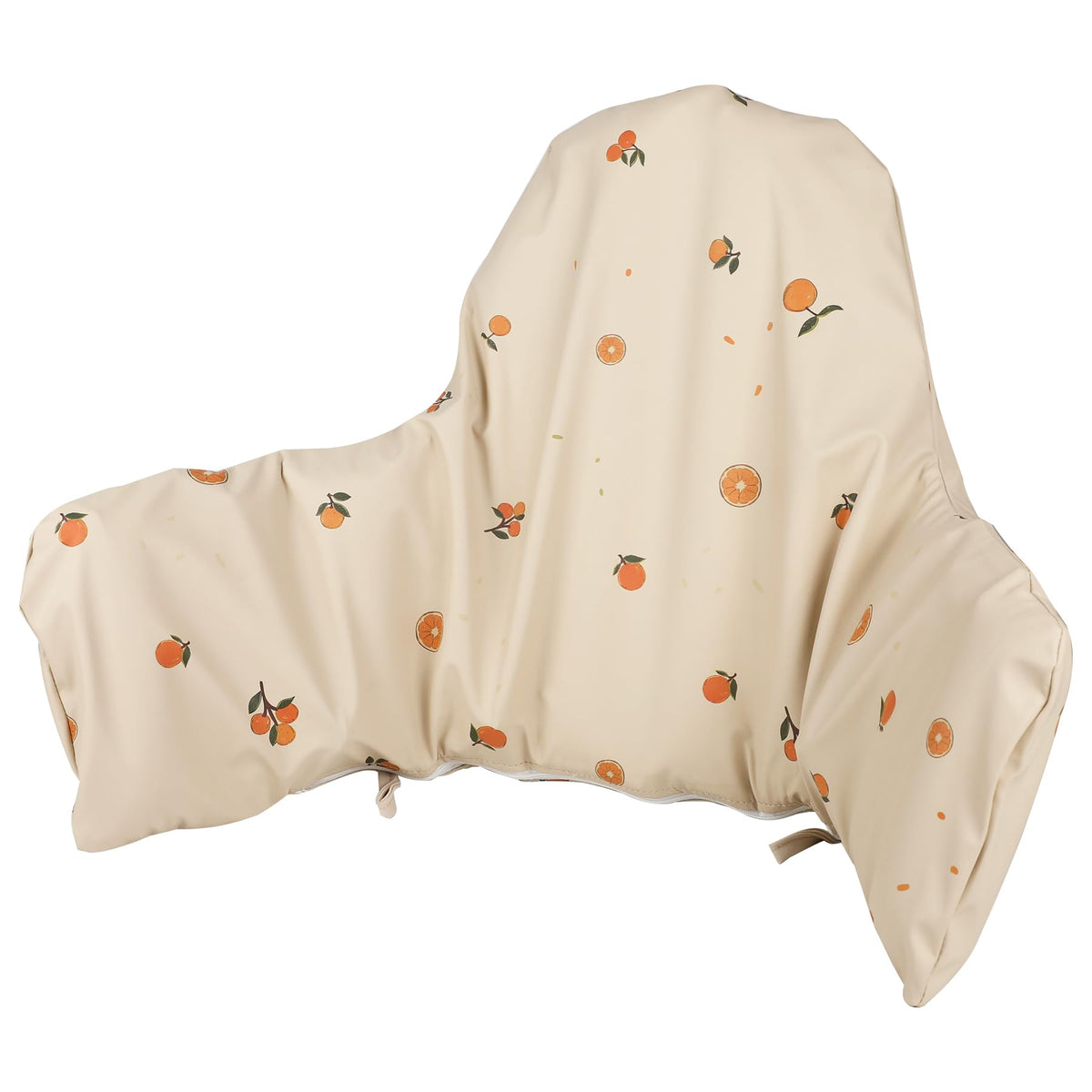 HALAA VAUVA high chair cushion cover in orange sandy protects against spills and stains.