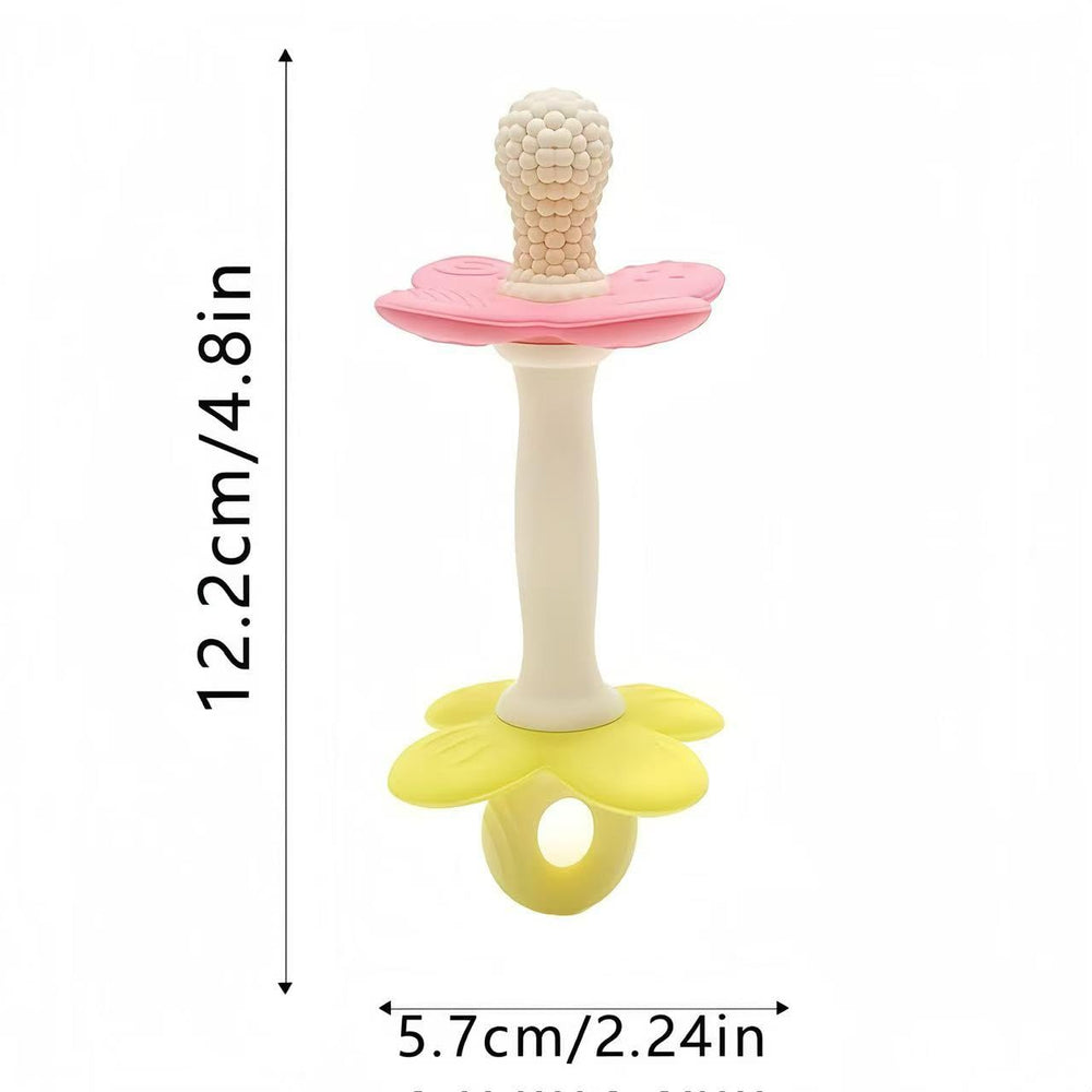 HALAA VAUVA teething toy in bright colors stimulates curiosity and play.