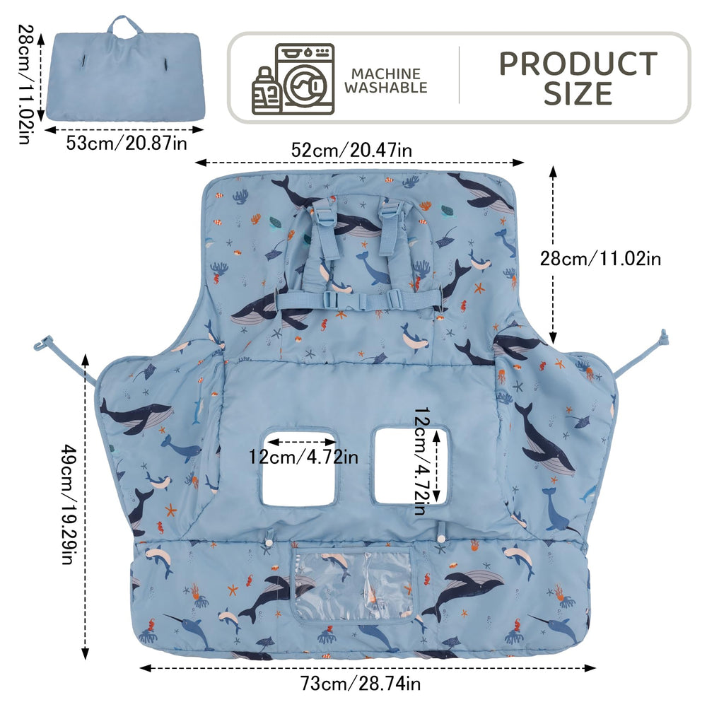 HALAA VAUVA cart cover folded into storage bag for easy transport