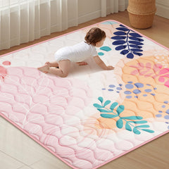 Haleeone baby play mat 50x50 soft surface protects knees during crawling