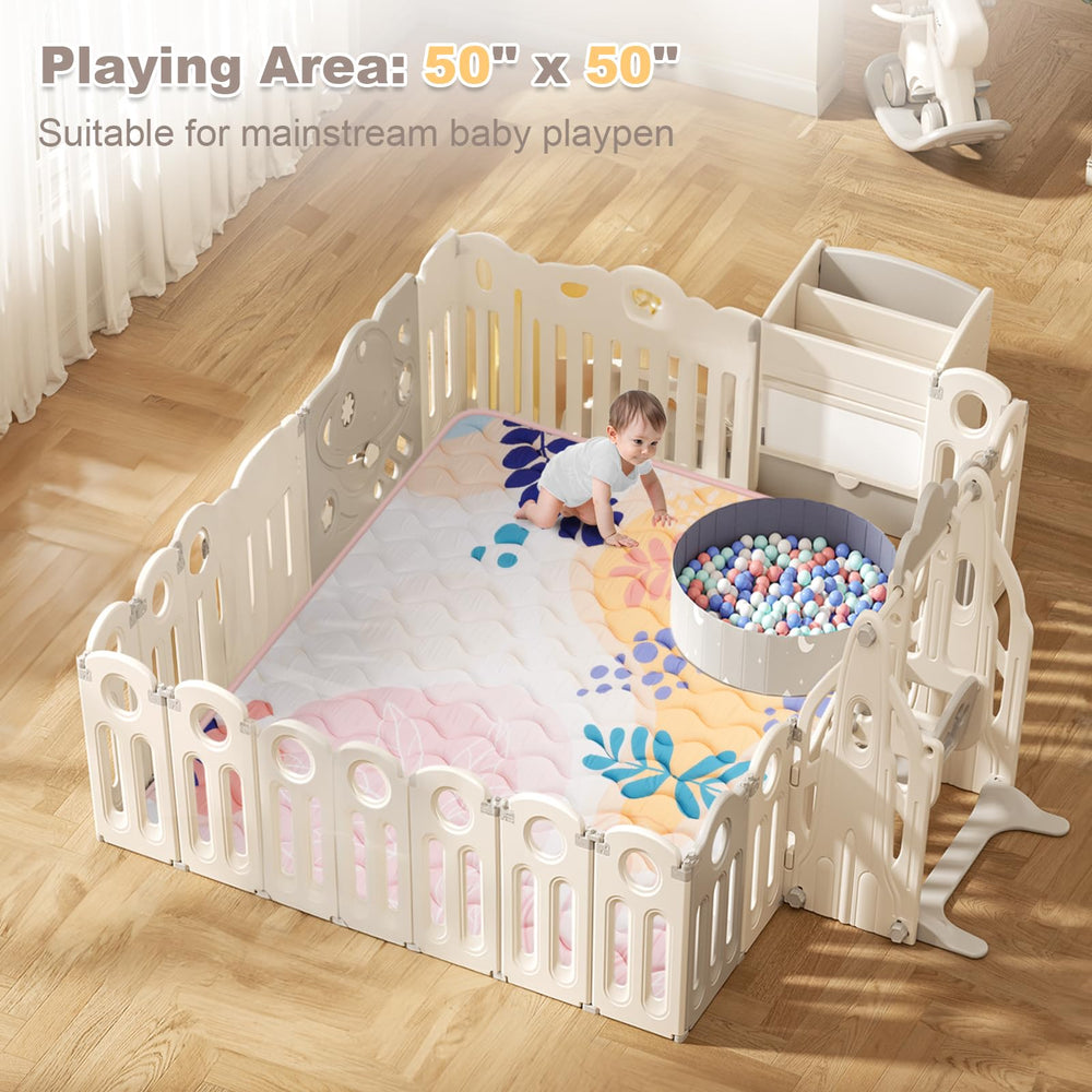 Haleeone baby play mat colorful patterns stimulate senses during play