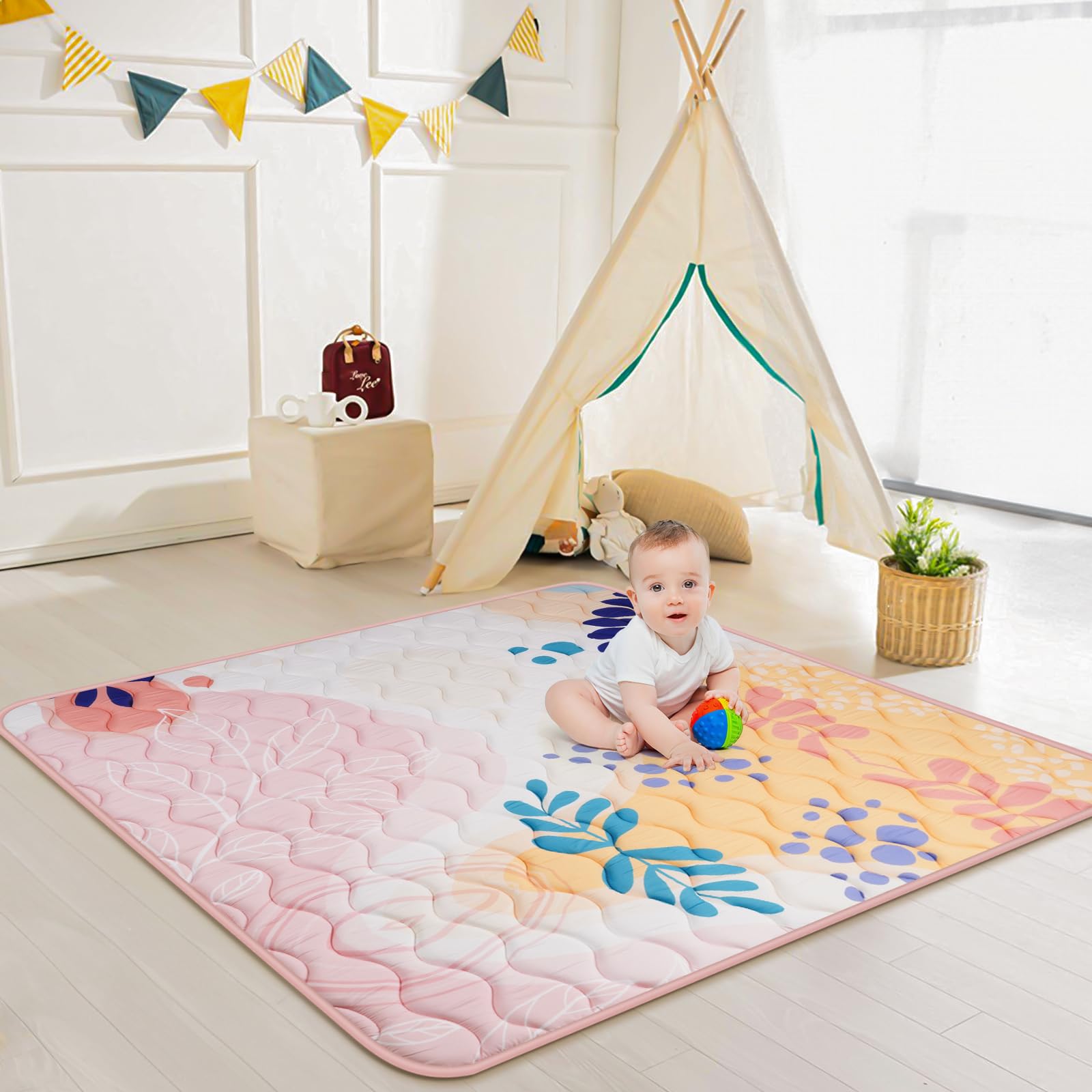 Haleeone baby play mat portable surface ideal for travel