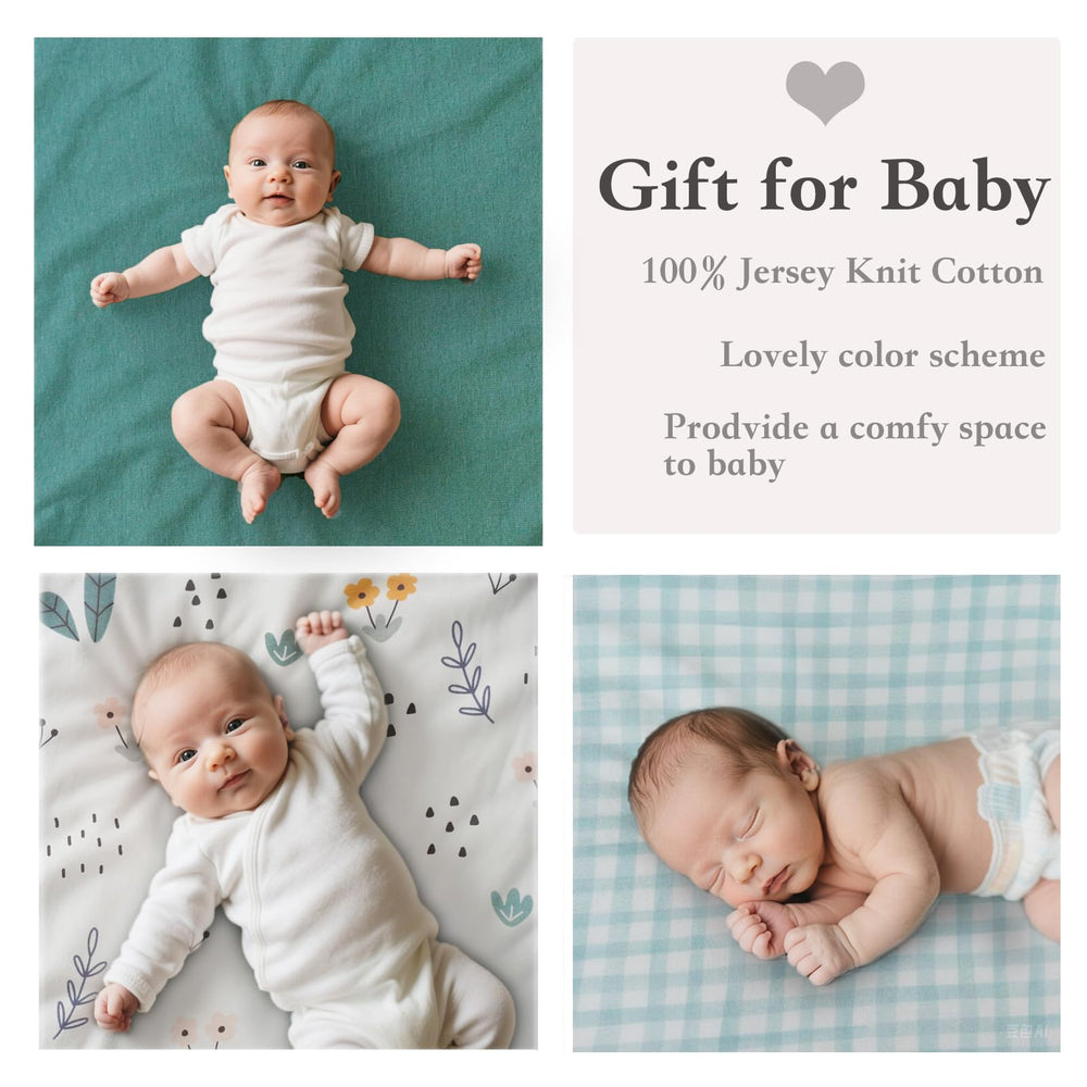 Haleeone 3-pack packaging-ready sheets support quick nursery changes.