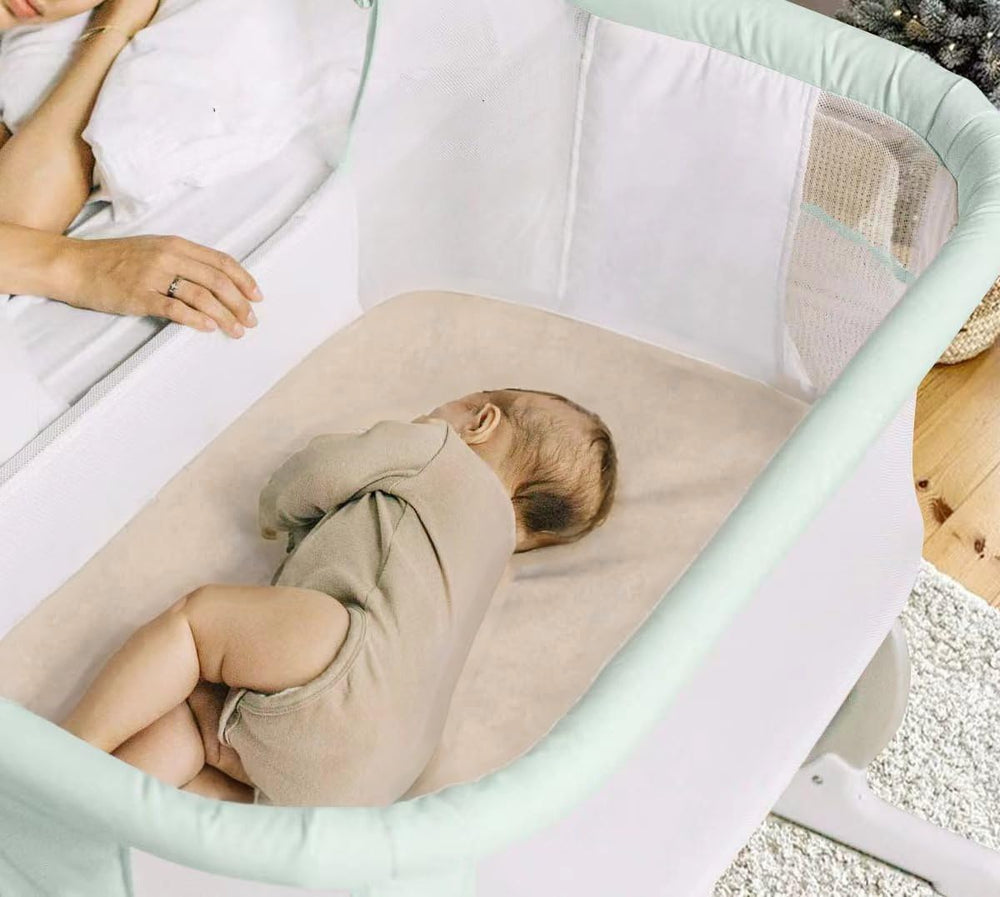 Haleeone bassinet sheet care-ready with easy wash instructions and quick dry