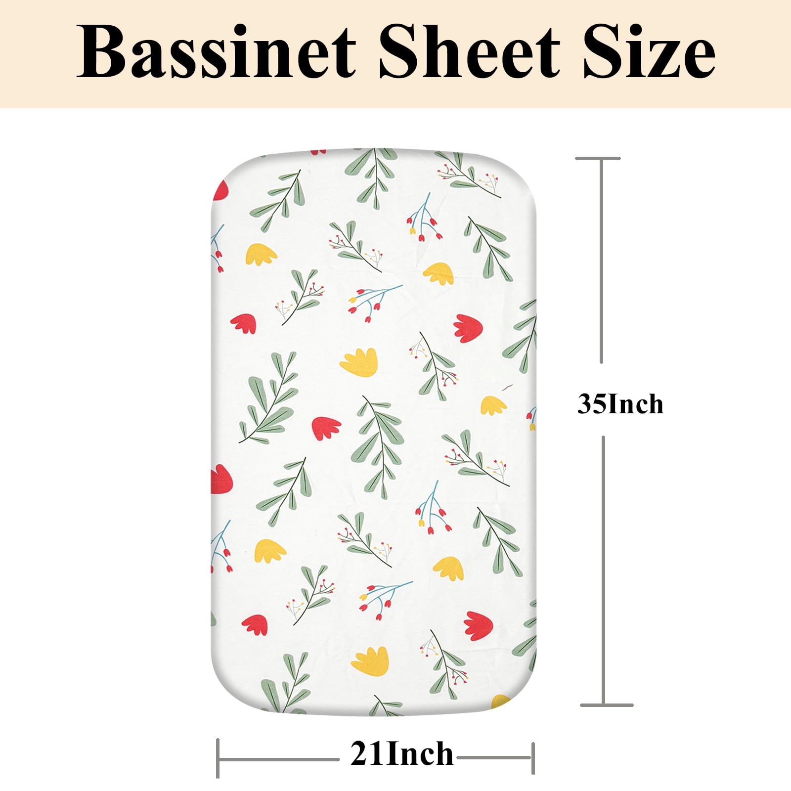 Haleeone soft polyester bassinet sheet stays breathable and gentle on baby's skin
