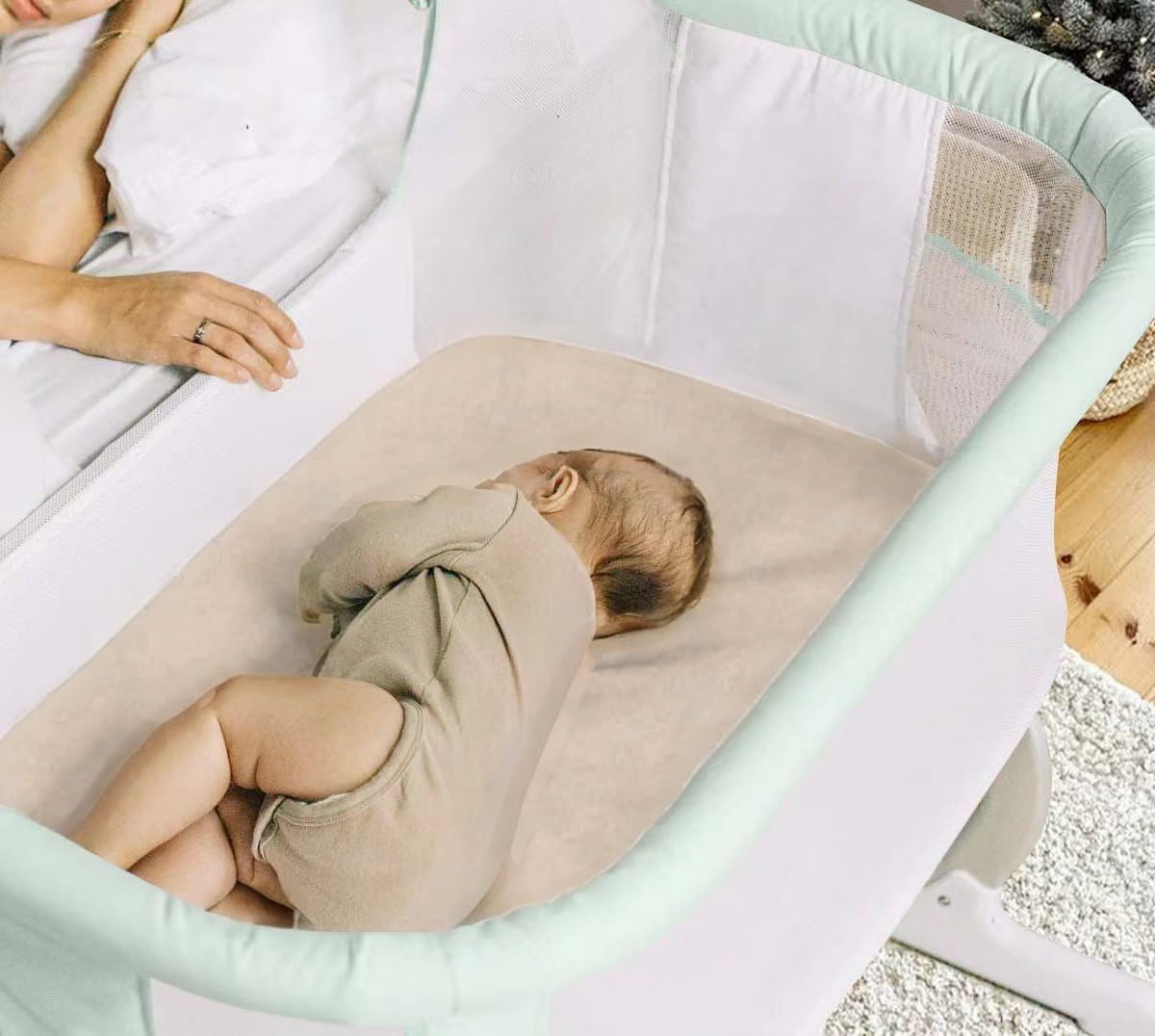 Haleeone premium polyester touch sheets gentle on baby's skin
